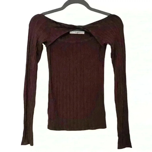 Project Social T Cya Later Top in Rich Mocha, Size XS - Picture 2 of 8